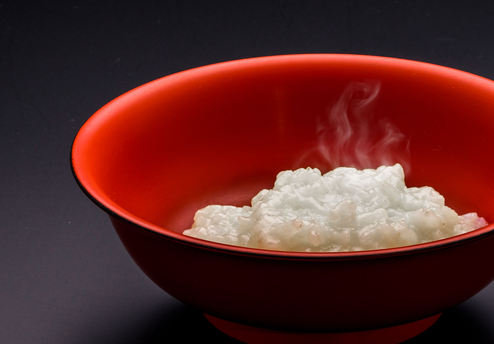 湯川荘:朝食 白骨温泉で炊いた温泉粥